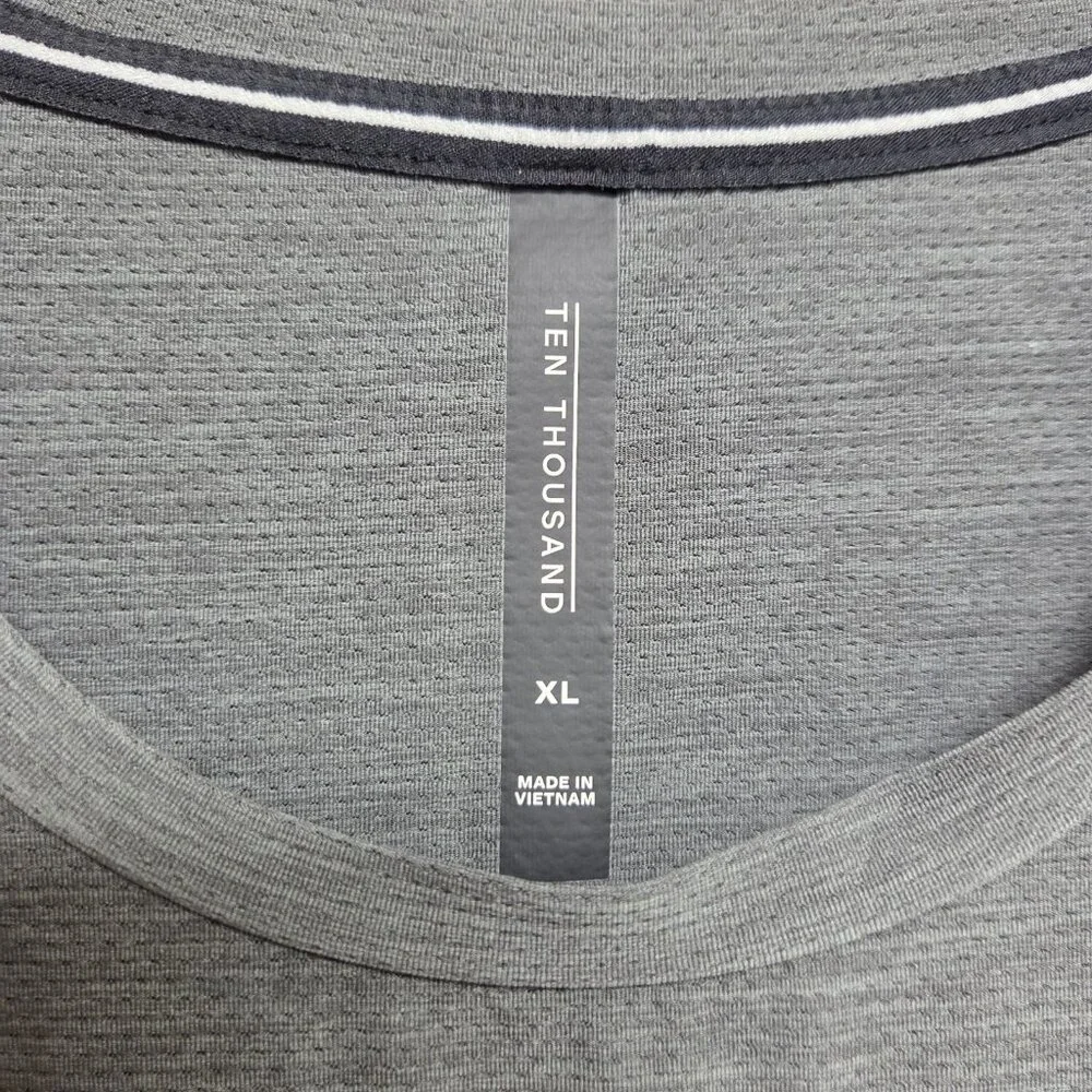 Ten Thousand Shirt Mens XL Grey Versatile Performance Tee Short Sleeve - Picture 6 of 8